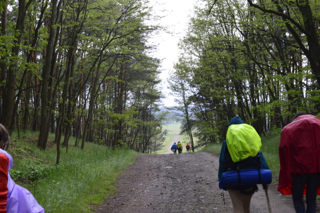 Bei Regen auf dem Jakobsweg